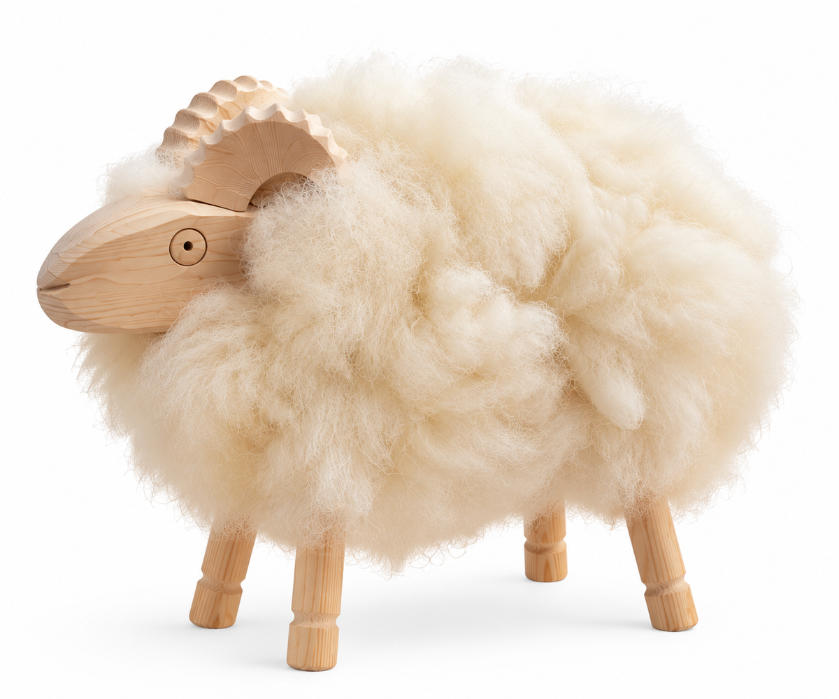 Handcrafted Sheepskin Sheep- Large