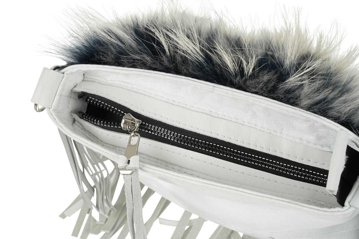 Mist Raccoon Fur Bag