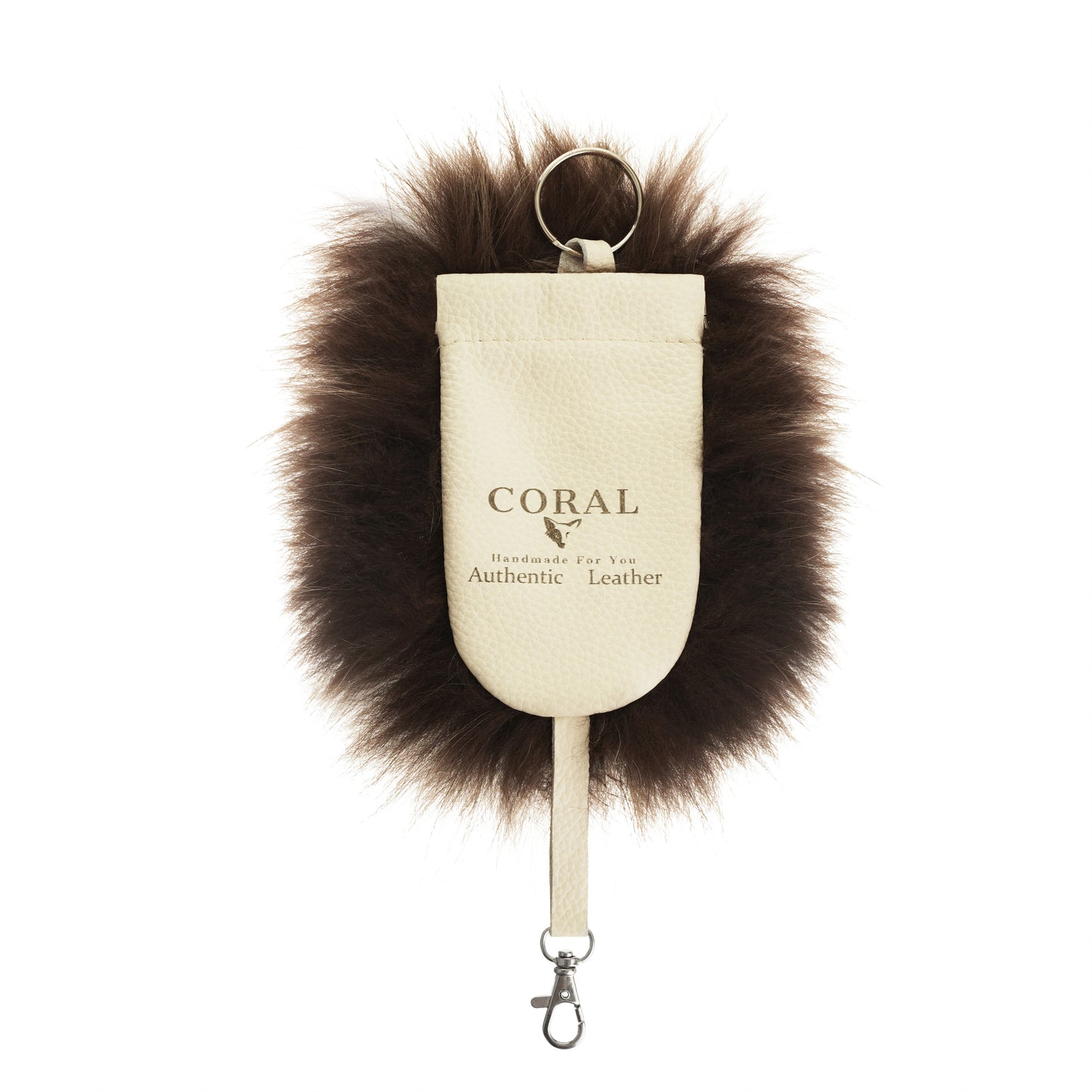 Natural Fur Key Pouch