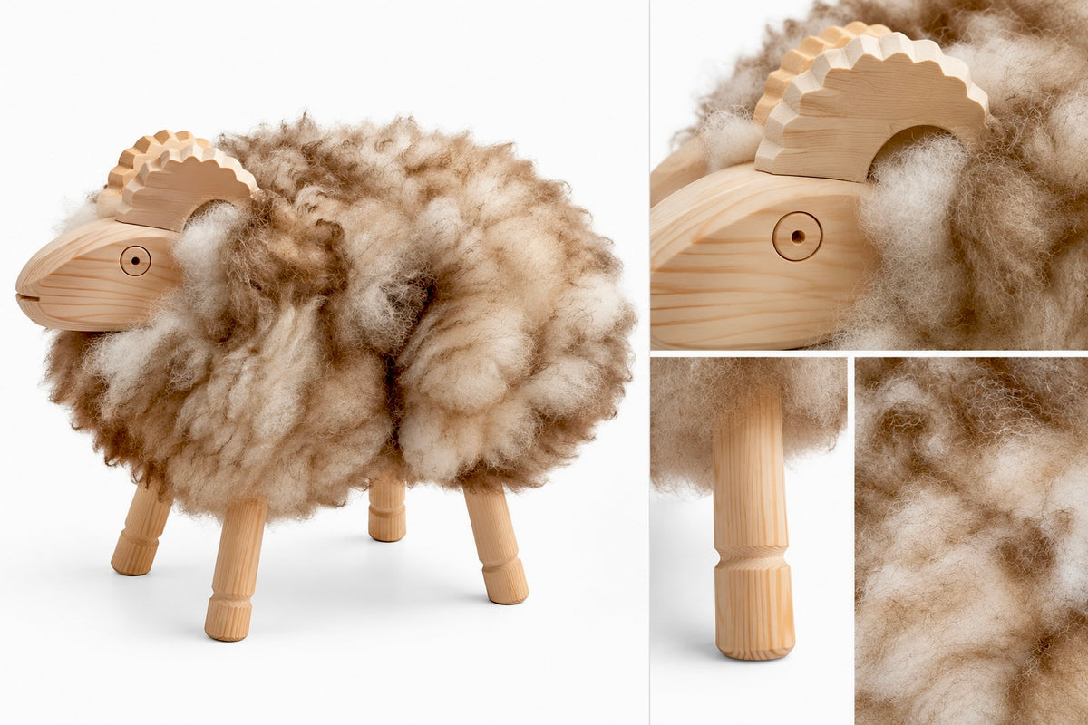 Handcrafted Sheepskin Sheep- Large