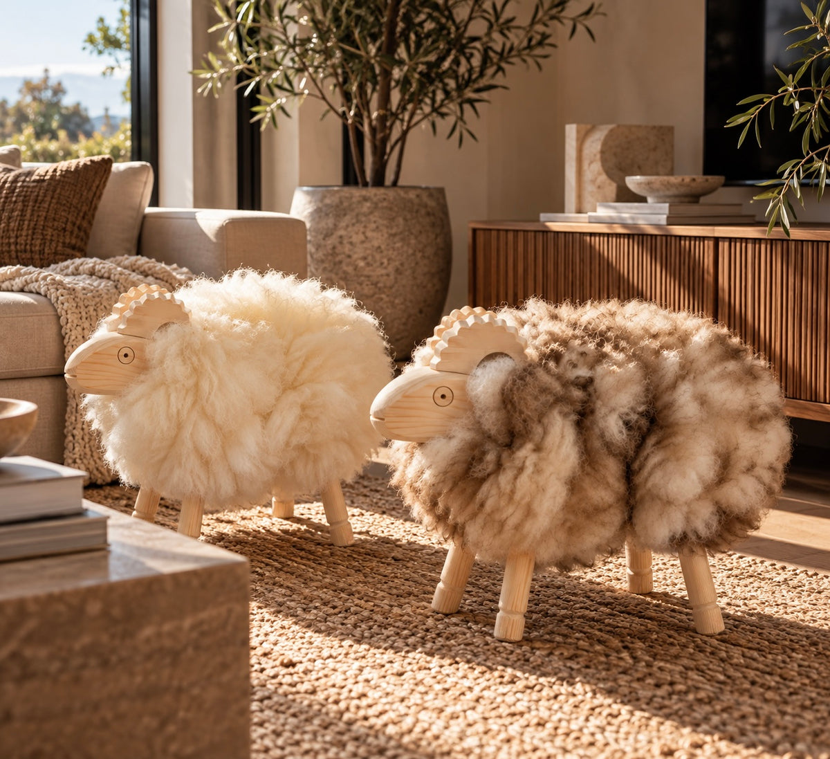 Handcrafted Sheepskin Sheep- Large