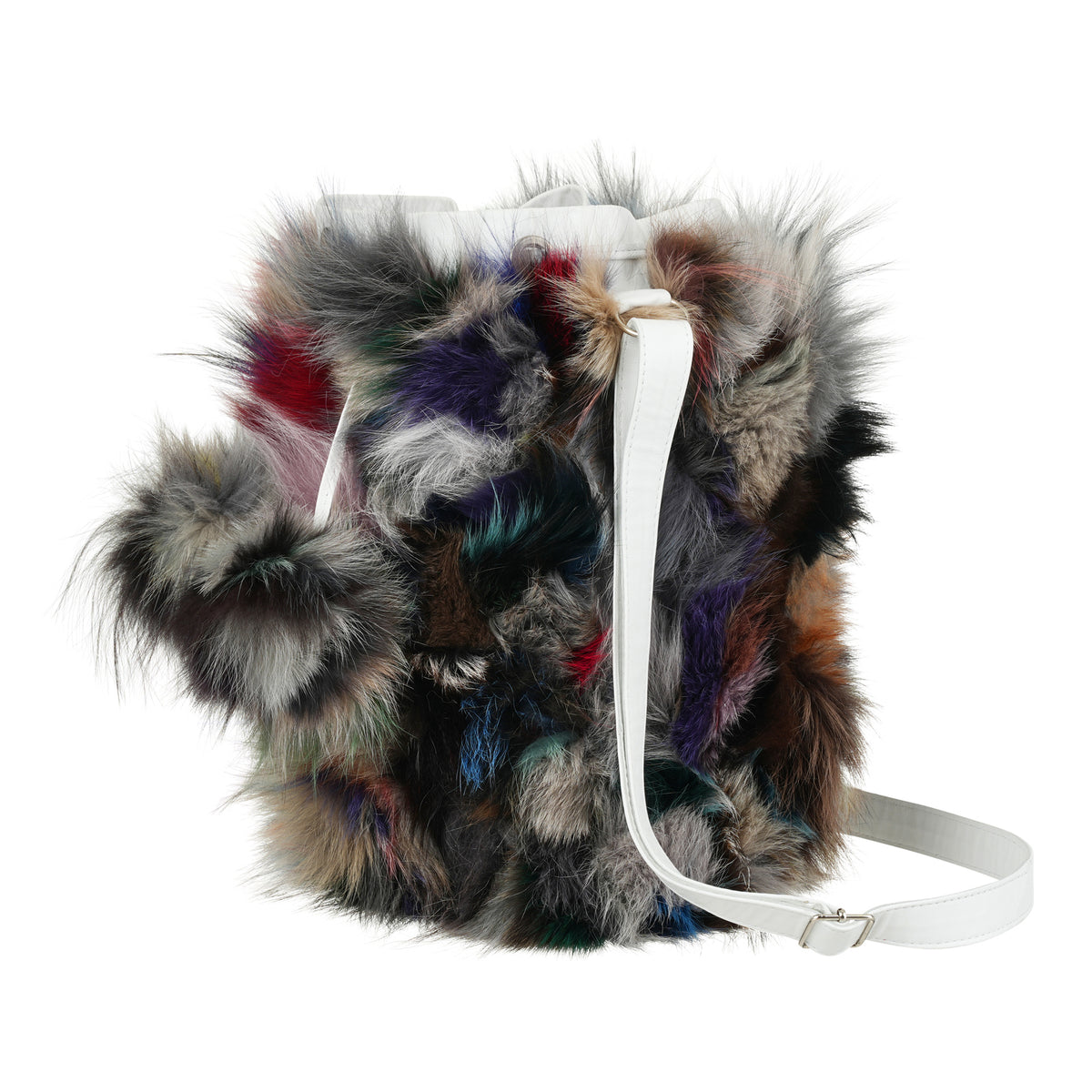 Vivid Fox Fur Bag