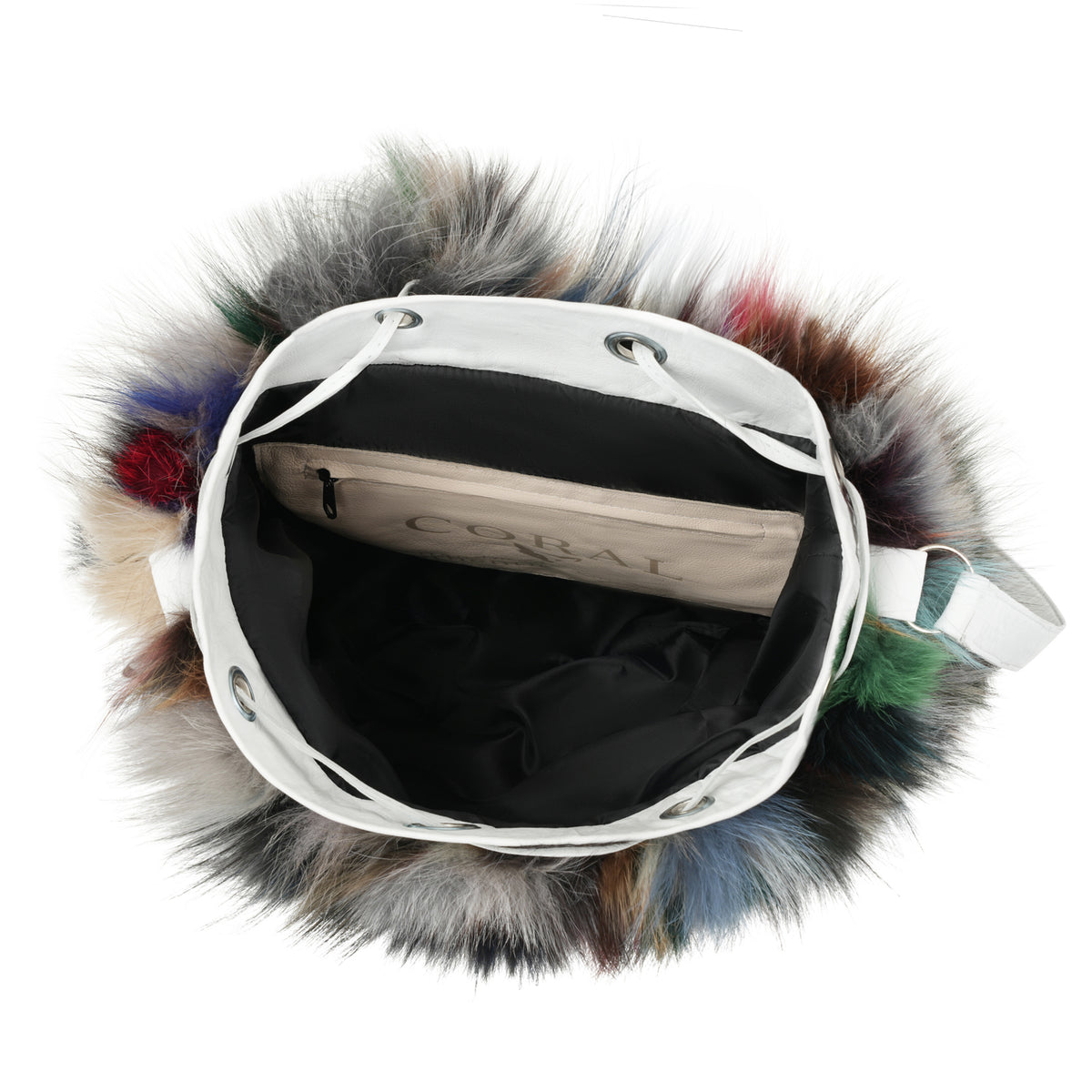 Vivid Fox Fur Bag
