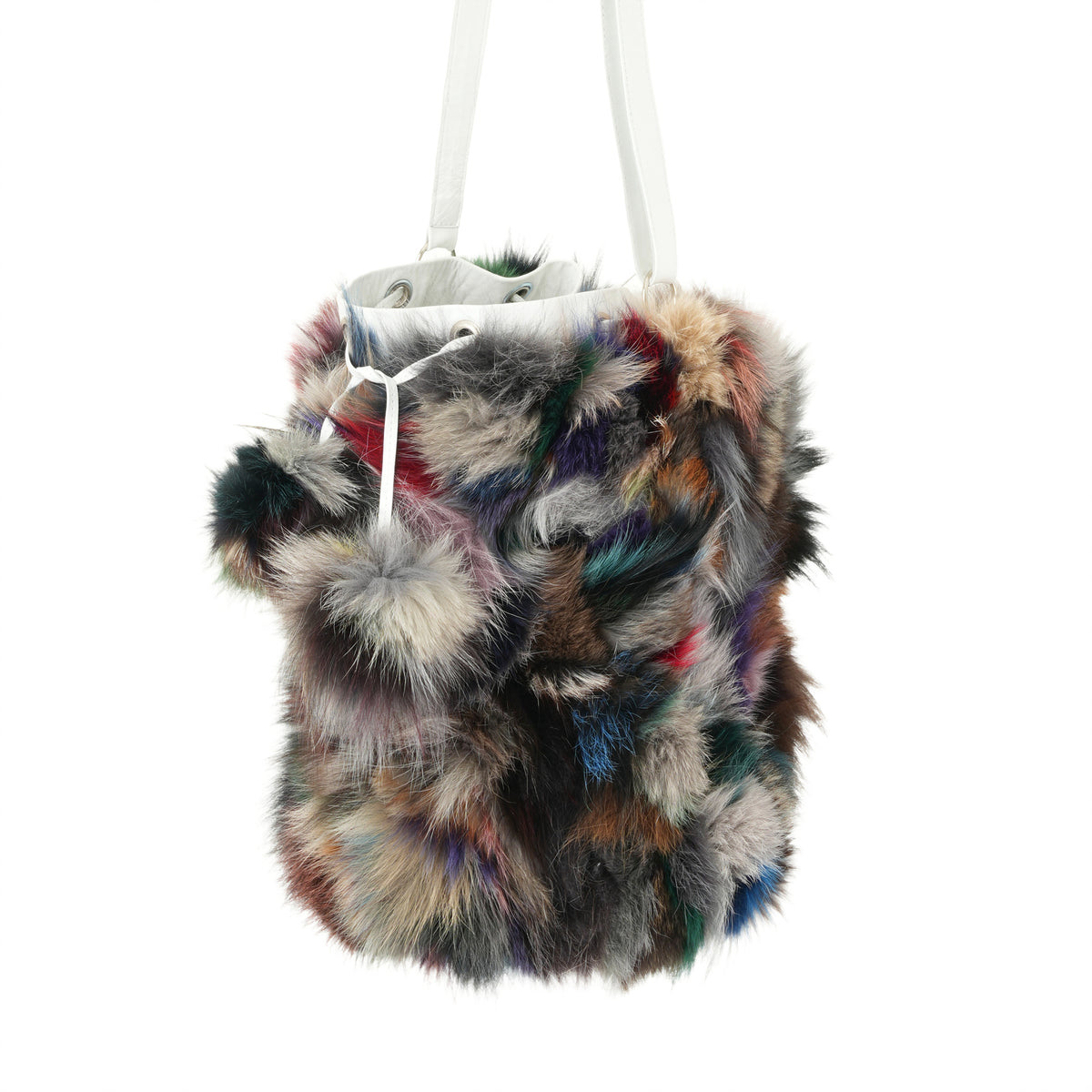 Vivid Fox Fur Bag