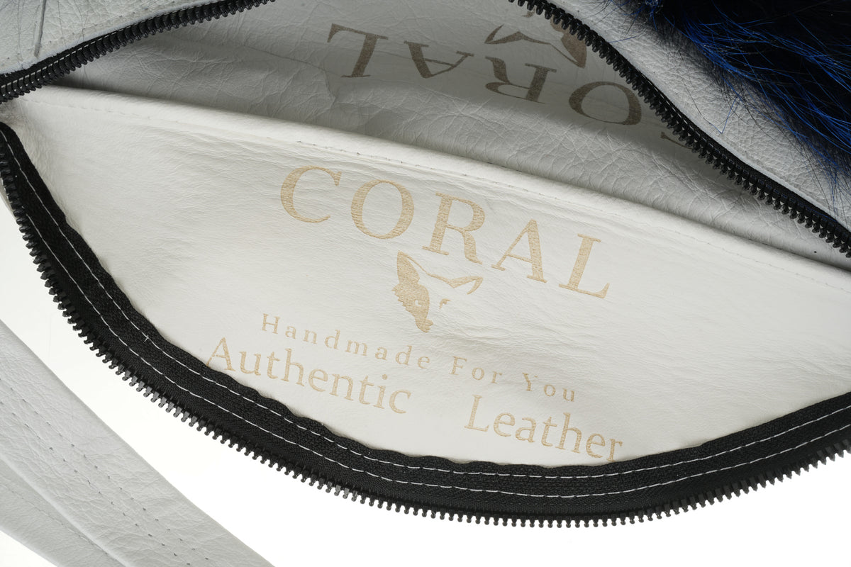 Foxy Belt Bag- Sapphire White Leather