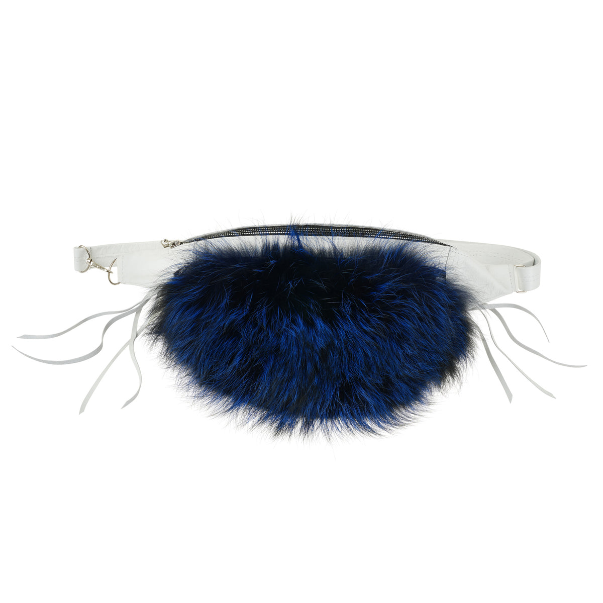 Foxy Belt Bag- Sapphire White Leather