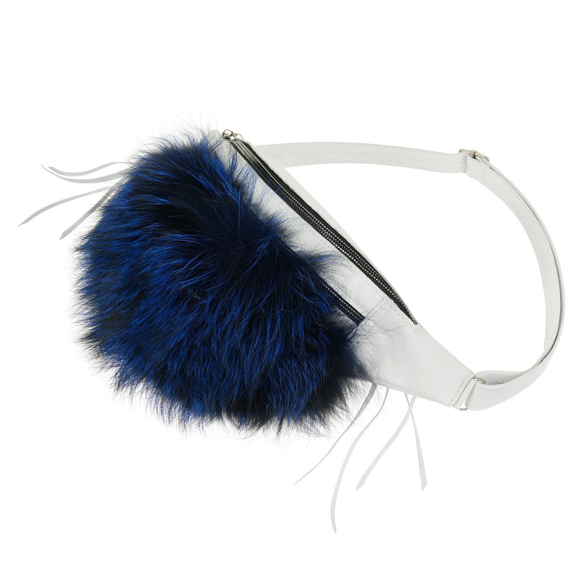 Foxy Belt Bag- Sapphire White Leather