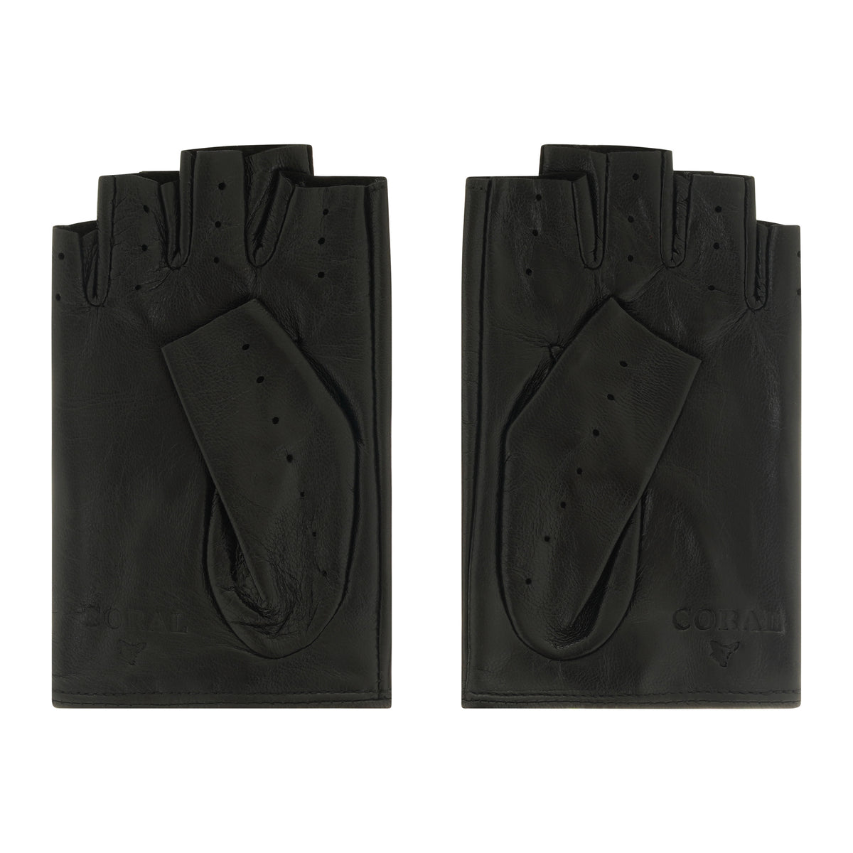 Women's Fingerless Leather Gloves