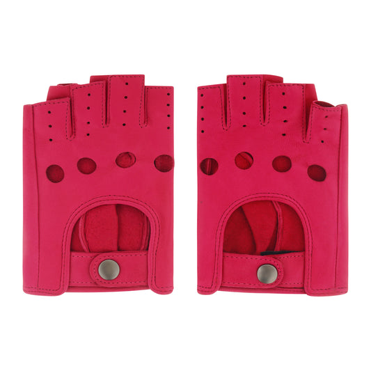 Women's Fingerless Leather Gloves