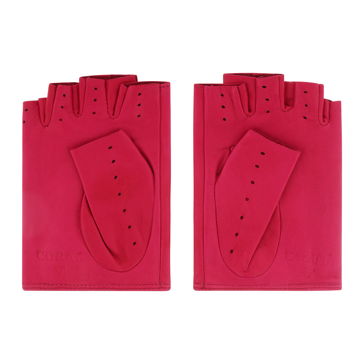 Women's Fingerless Leather Gloves