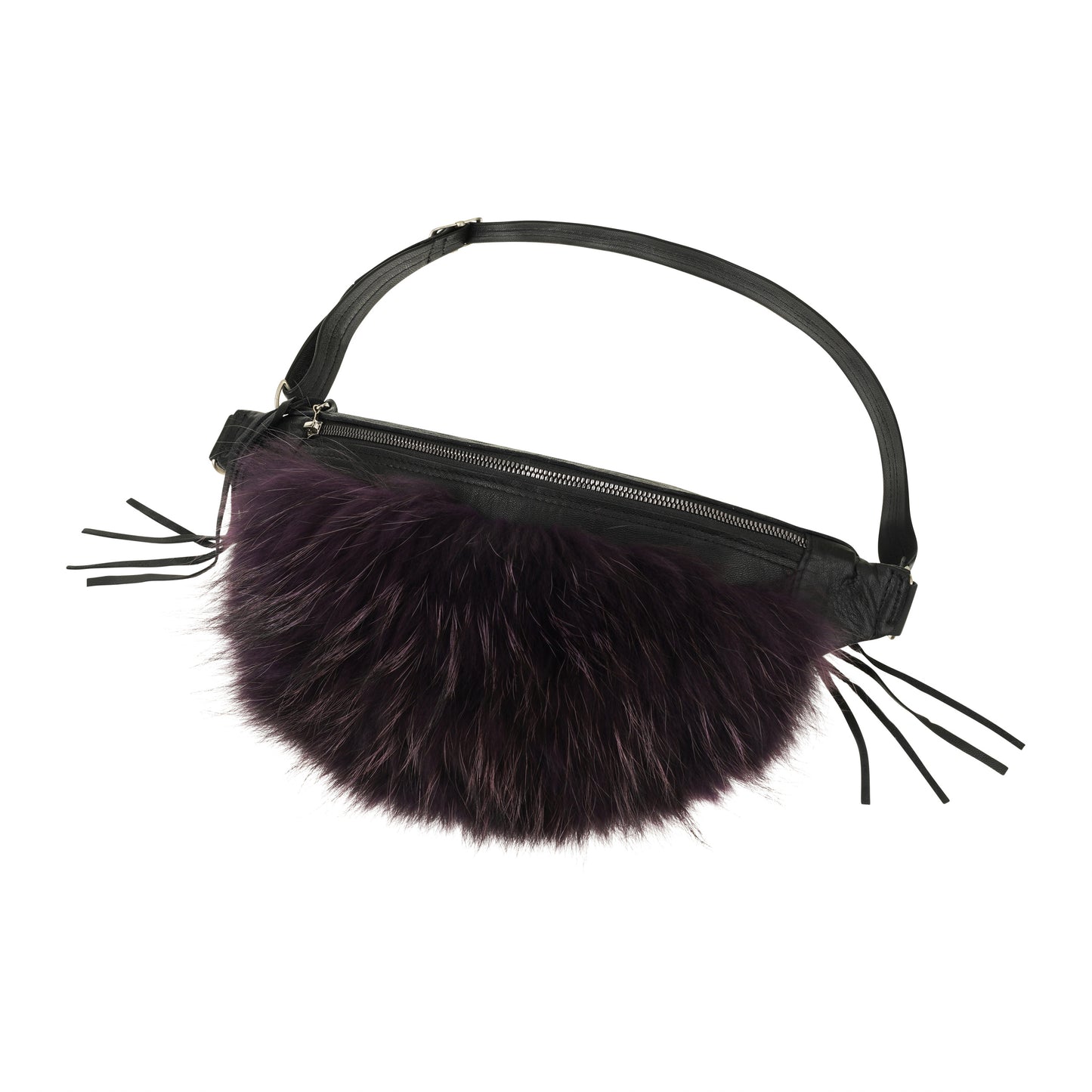 Foxy Belt Bag- Black Leather