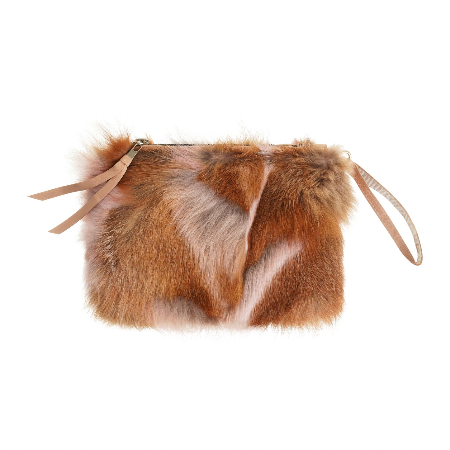 Amber Fox Fur Clutch